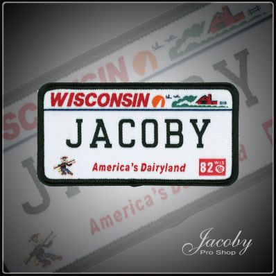 JACOBY RECTANGLE LICENSE PLATE PATCH