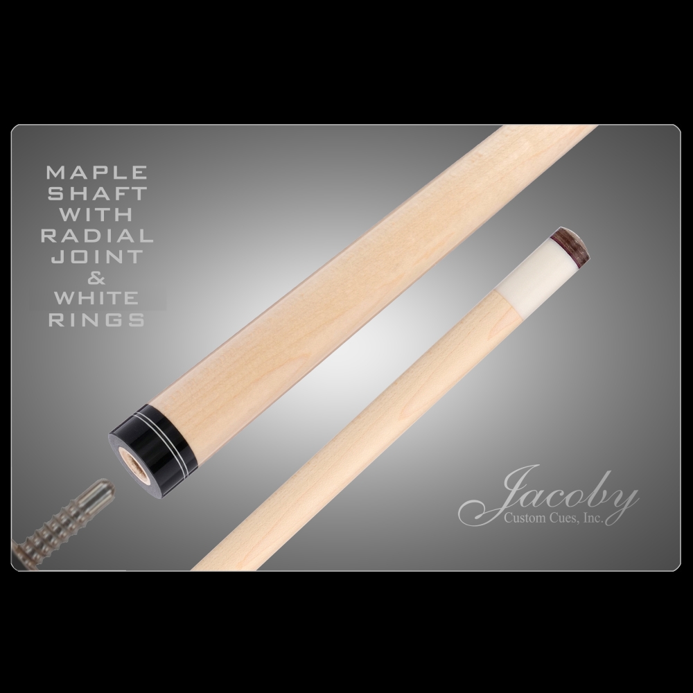 RADIAL MAPLE SHAFT W/RINGS - JACOBY