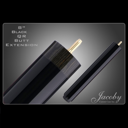 BUTT EXTENSION 8" BLACK