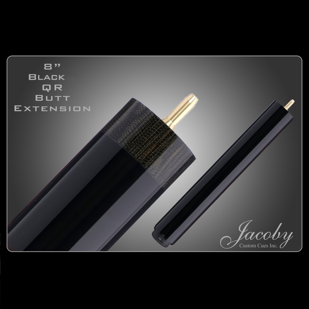 BUTT EXTENSION 8" BLACK